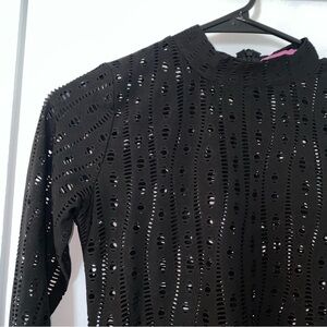 Black Mini Dress w/ holes